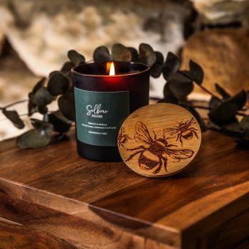 Small image of Black Candle - Tobacco & Vanilla - Bees