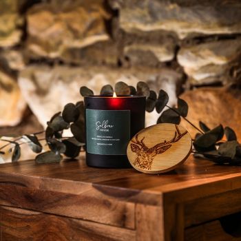 Small image of Black Candle - Tobacco & Vanilla -Stag Prince